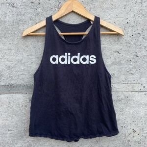 Adidas Black Cotton Tank Top